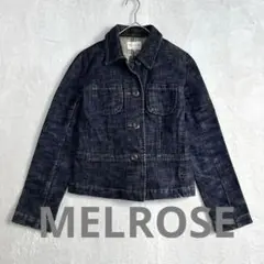 t143【MELROSE】デニムジャケット　ジージャン　ショート丈
