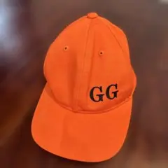 ロゴ入りキャップ　オレンジ