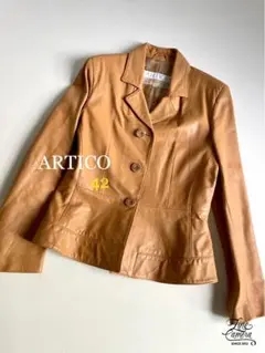 【ARTICO】レディース イタリー製 革ジャン 本革ジャケット 42/M