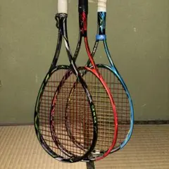 軟式テニスラケット 3本セット