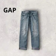 ギャップ デニムパンツ スリムフィットシルエット ヒゲ ストレート コットンのサムネイル