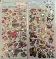 サンリオ 光沢シール2枚