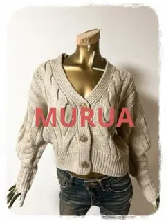 ☘️T20730☘️MURUA ニットミニマルカーデ カーディガン F