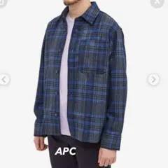 A.P.C. Men's Basile Check Wool Overshirt