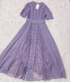 新品タグ付き✨スナイデル　レースプリーツワンピース　O