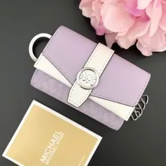 新品 MICHAEL KORS 折り財布 キーケース ピンク 三つ折り財布 - メルカリ
