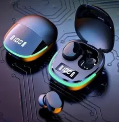 【新品 未使用品】トゥルーワイヤレスイヤホン LEDディスプレイのサムネイル