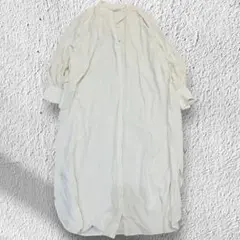 匿名配送♡ナノユニバース コットンシフォン ロングシャツワンピース ワンピース