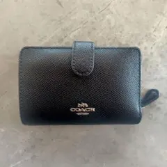 COACH 二つ折り財布 ブラック