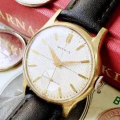 #3977 [Chic and Stylish] Men's Watch, Benrus, Hand-wound, Working Condition, Antique