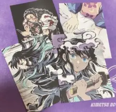 鬼滅の刃 全集中展 幕間画ポストカードD 時透無一郎 鋼塚　お館様