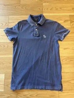 Abercrombie & Fitch ブルーポロシャツ s ネイビー　青　紺色のサムネイル