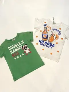 ミキハウス ダブルビー ホットビスケッツ Tシャツ 90 100 訳あり セットのサムネイル