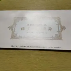 キーパーキーパーラボ20%オフ VT HOLDINGS 株主優待券