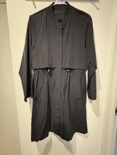 【Cocotier /ココティエ】ドロスト長袖ジャケット ブラック メラーンジュ