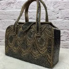 美品✨ビーズバッグ 和装 洋装 結婚式 パーティー エスニック ハンドバッグ