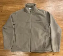 Columbia コロンビア フリース ジャケット XL ベージュ フルジップ