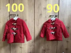 新品、タグ付きあり　ミミツキダッフルコート　100 90 おそろいコーデ