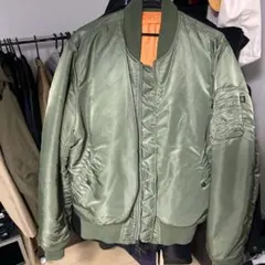 バ*プ様 ALPHA INDUSTRIES MA-1 フライトジャケット カーキ