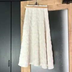 martinique ホワイト フレアスカート