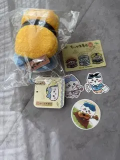 新品　ちいかわ寿司　ぬいぐるみとステッカーセット　ノベルティカード付き
