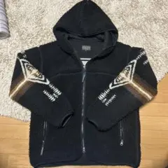 Pendleton ブラック フリースジャケット M