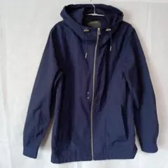 ナノ・ユニバース　ネイビー ナイロンジャケット フード付き