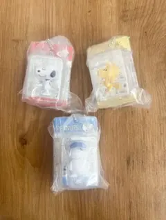 ガチャ　PEANUTS パッケージミニチュア　スヌーピー　ウッドストック　オラフ