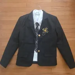 【値下げ中】フォーマル キッズ服 黒ジャケット チェックスカート 入学式 卒業式