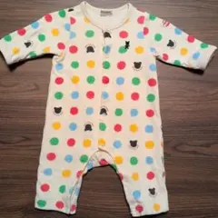 MIKI HOUSE 水玉ロンパース 60サイズ