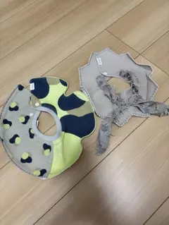 スタイ 2枚セット つけ襟風 星型