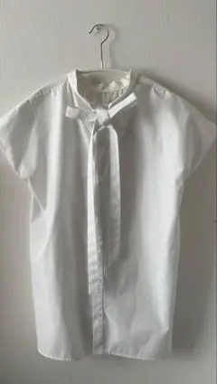美品 bow.a ボウエー 2way リボンブラウス ホワイト