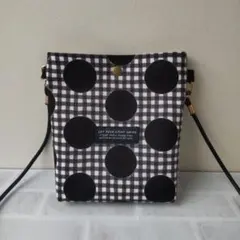 ハンドメイド ちょっとそこまでショルダー ドットチェック
