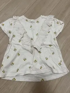 フリル付き花柄トップスのサムネイル