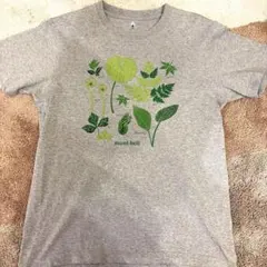 mont-bell 半袖Tシャツ 山菜プリント グレーのサムネイル