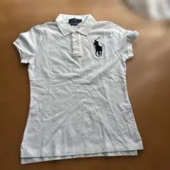 Polo Ralph Lauren ホワイト ポロシャツ M 大きめポニーロゴ