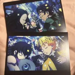 鬼滅の刃 OP・EDポストカードセット 炭治郎&禰豆子 伊之助&善逸 遊郭編