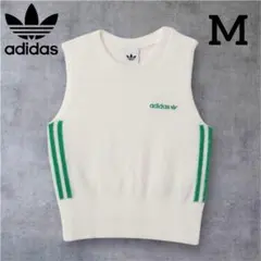 新品】adidas アディダス フラッフィー ニットベスト タンクトップ M
