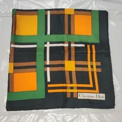 Christian Dior 幾何学模様 スカーフ