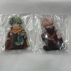 僕のヒーローアカデミア 42巻 緑谷出久、爆豪勝己 アクリルスタンド ゼブラック