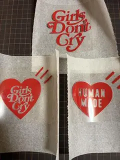 HumanMade GirlsDon't Cry アイロンシート♡ワンポイント‼︎