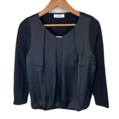 UNITED ARROWS ladies 異素材　トップス　カットソー　ブラック