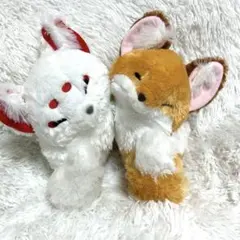 ちょコンとキツネ ぬいぐるみ時計 わたあめ ようかん セット 時計