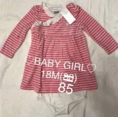 新品未使用タグ付　ラルフローレン 80 ベビー ベロアワンピース ベビードレス