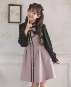 ROJITA ロジータ リボン フリル ワンピース ピンク 黒 地雷系 量産型