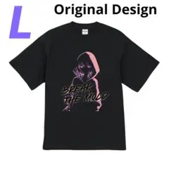 Tシャツ メンズ L 個性的 ハイクオリティー ユニセックス ストリート系 黒