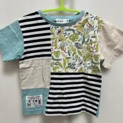 SLAP SLIP 半袖Tシャツ 90cm パッチワーク風のサムネイル