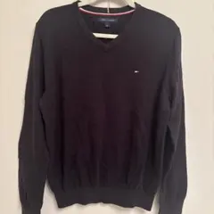 TOMMY HILFIGER 濃紺 Vネックセーター M