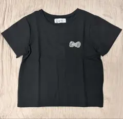 アプワイザーリッシェ＊Hello Kitty ビジュー付き 半袖Tシャツ 黒のサムネイル
