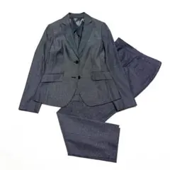 【24SS 極美】ニューヨーカー ウールシルクピンドット パンツセットアップ M